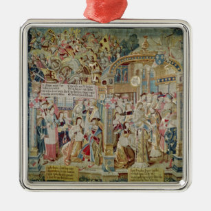The Life of St. Remigius  bishop of Reims Metal Ornament