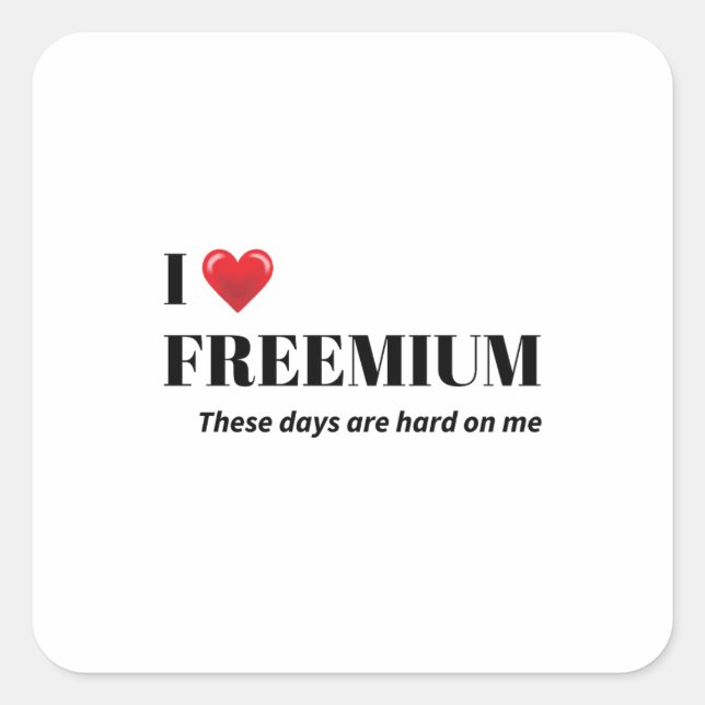 The "Life on a Budget" adulting is hard humour  Square Sticker (Front)