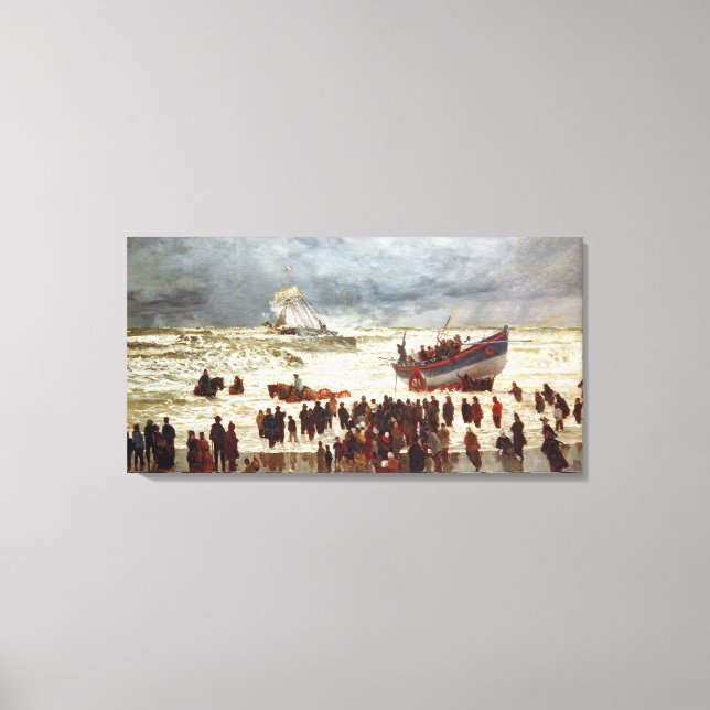 The Lifeboat, 1873 Canvas Print (Front)