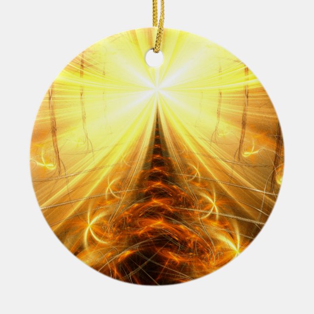 The Light at the End of the Tunnel Ceramic Ornament (Front)