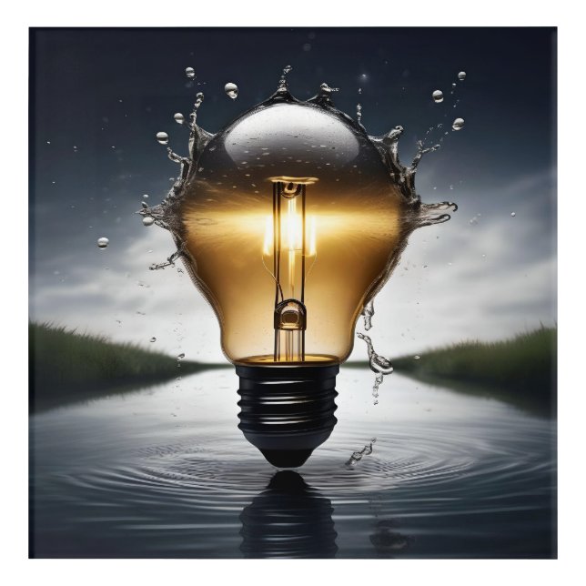 The Light Bulb Acrylic Wall Art (Front)