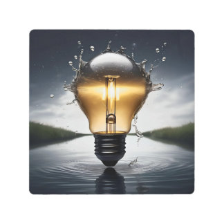 The Light Bulb Metal Wall Art
