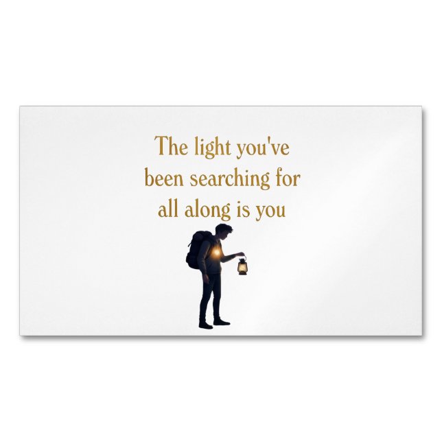 The light is you iPad Smart Cover Business Card Magnet (Front)