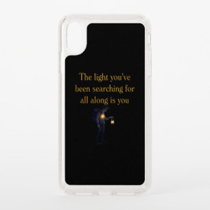 The light is you speck iPhone XS max case