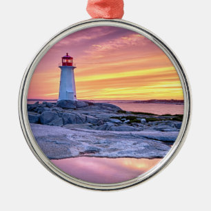 The Light Keeper Metal Ornament