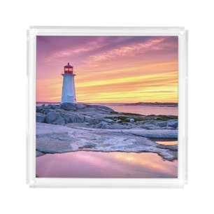 The Light Keeper Peggy'S Cove Acrylic Tray