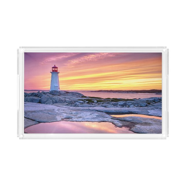 The Light Keeper | Peggy'S Cove Acrylic Tray (Front)