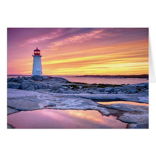 The Light Keeper | Peggy'S Cove Cards (Front Horizontal)