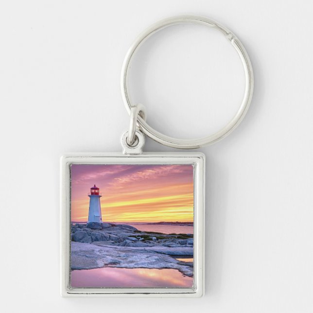 The Light Keeper | Peggy'S Cove Keychain (Front)