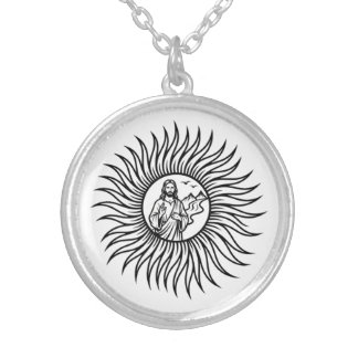 The Light of Christ: Jesus Sacred Sun Necklace