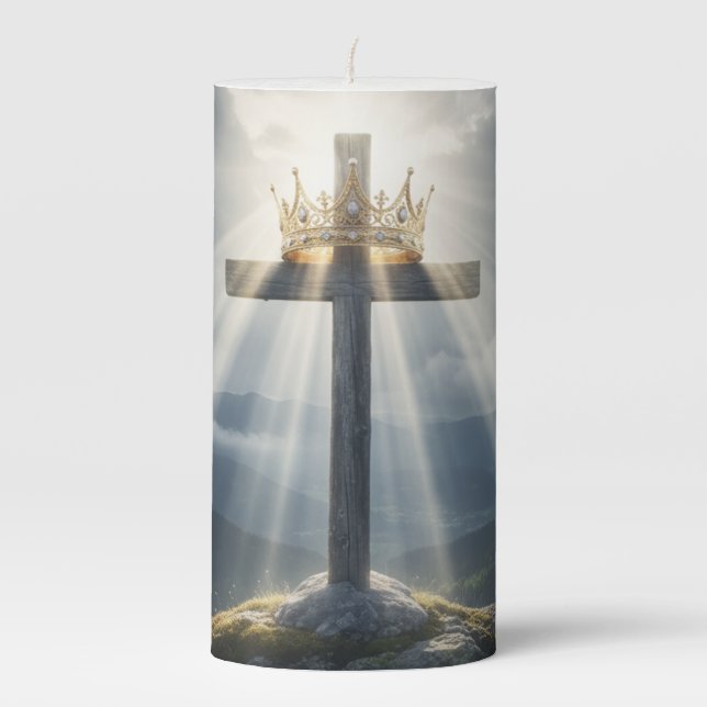The light of the world - pillar candle (Front)