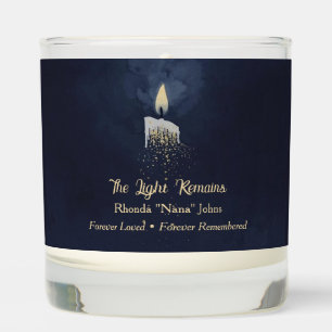 The Light Remains Personalized Memorial Candle