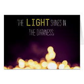 "The light shines in the darkness" Cards (Front Horizontal)