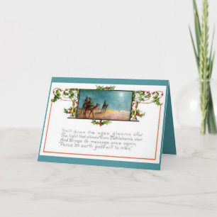 The Light That Shines From Bethlehem's Star Holiday Card