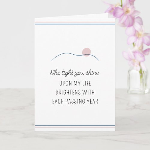 The Light You Shine Motivational Birthday Card