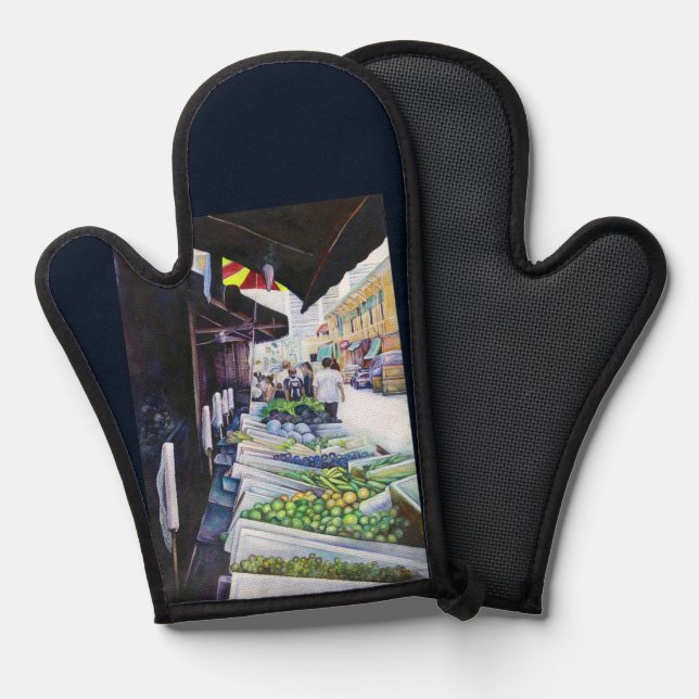 The Lighter Side of Lavender Street, Singapore Oven Mitt (Front/Back)