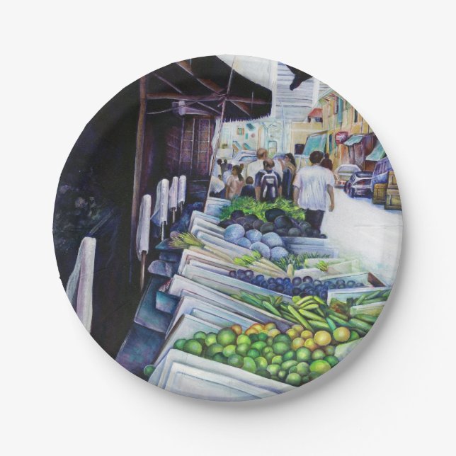 The Lighter Side of Lavender Street, Singapore Paper Plates (Front)