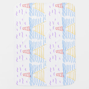 The Lighthouse and the Pier Baby Blanket