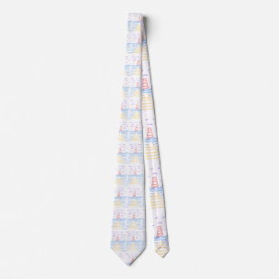 The Lighthouse and the Pier Neck Tie