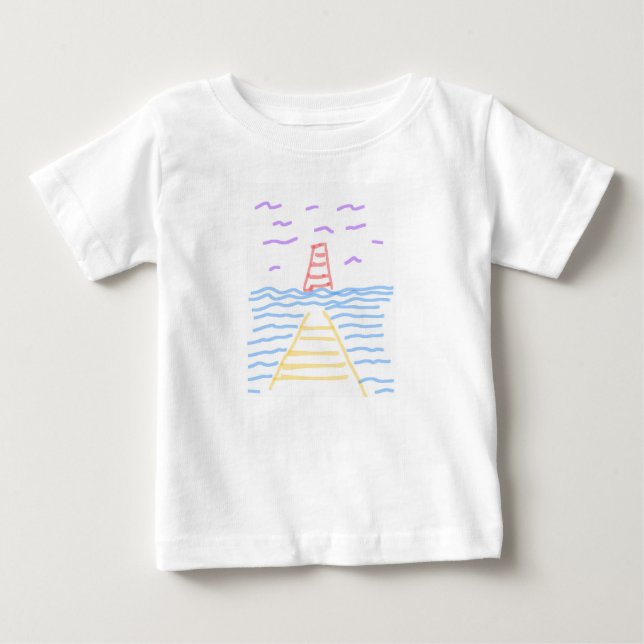 The Lighthouse and the Pier T-Shirt (Front)