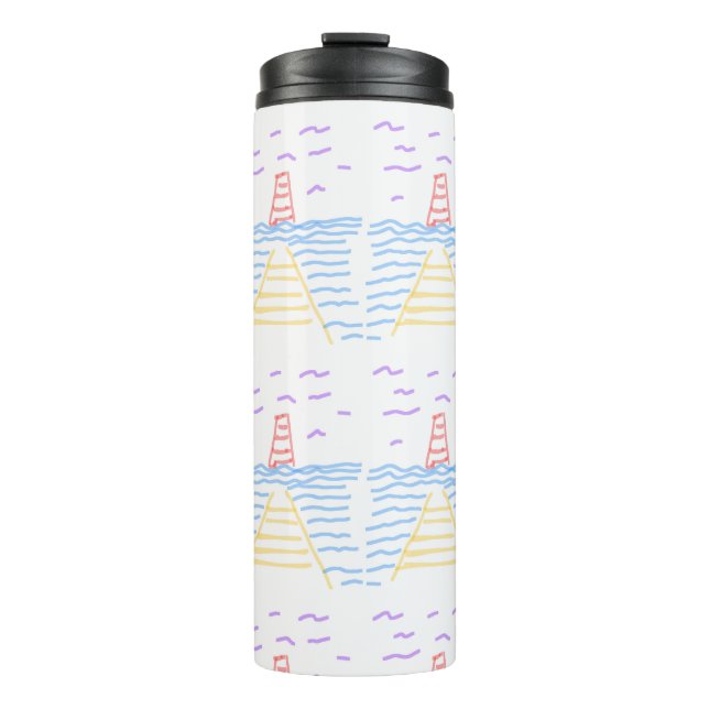 The Lighthouse and the Pier Thermal Tumbler (Front)