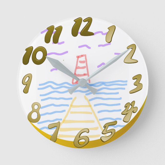 The Lighthouse and the Pier Wall Clock (Front)