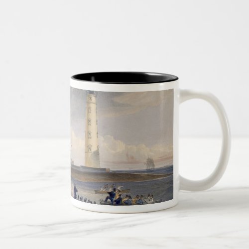 The Lighthouse at Cape Chersonese plate from The Two_Tone Coffee Mug