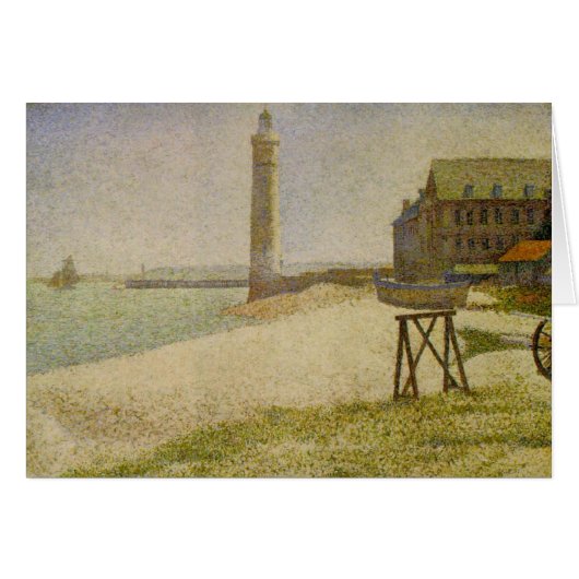 The Lighthouse at Honfleur by Georges Seurat Cards (Front Horizontal)