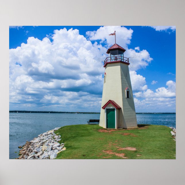 The Lighthouse at Lake Hefner, Oklahoma City Poster (Front)