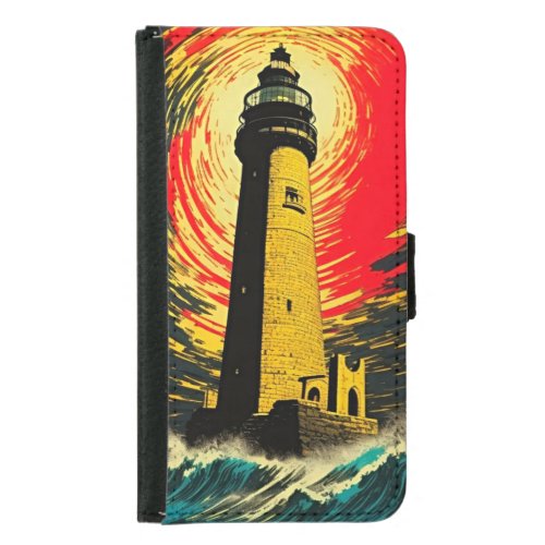 The Lighthouse of Alexandria A Space_Time Reality Samsung Galaxy S5 Wallet Case