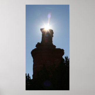 The Lighthouse Rock Formation in Palo Dura Canyon Poster