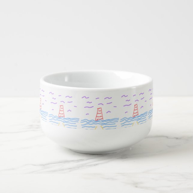 The Lighthouse Soup Mug (Front)