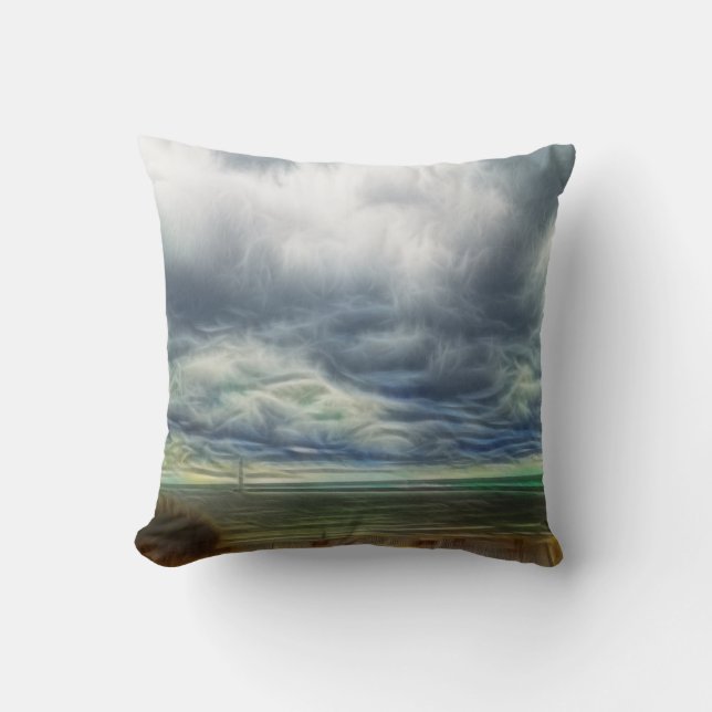The lighthouse throw pillow (Front)
