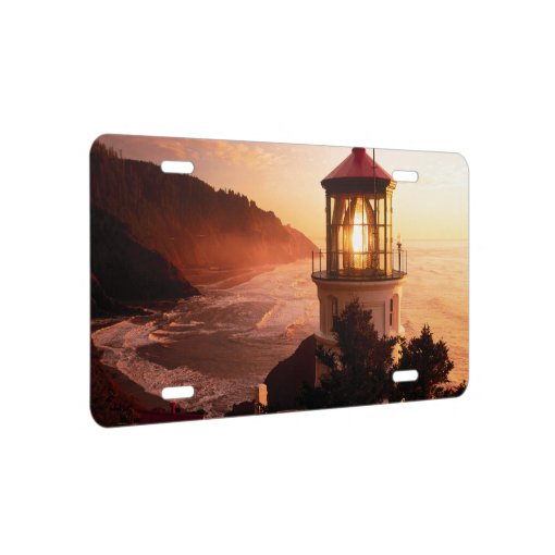 The Lighthouse View License Plate Zazzle