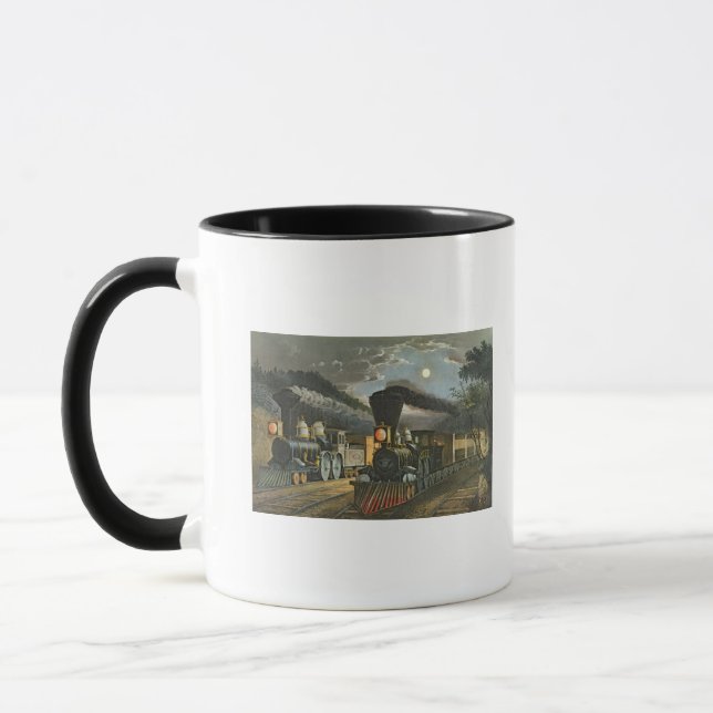 The Lightning Express Trains, 1863 Mug (Left)