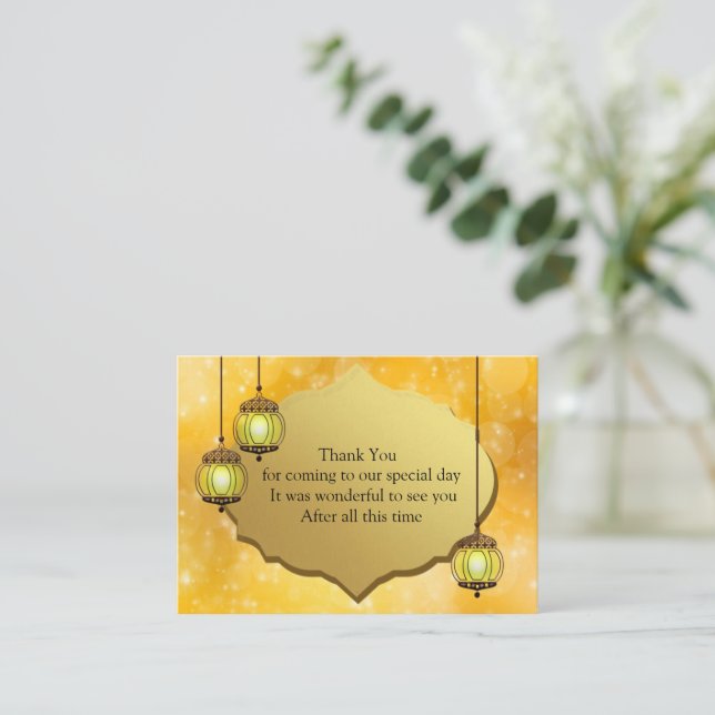 The Lightning Lamp Thank You Card | Zazzle