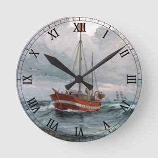 The lightship at Skagen Reef Personalize Round Clock