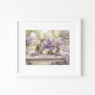 The Lilac Lover Watercolor Art Print