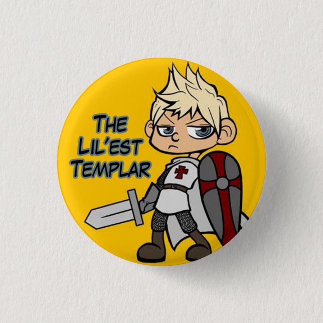 The Lil'est Templar Button (Front)
