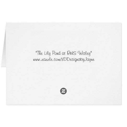 The Lily Pond at RHS Wisley (Back Horizontal)