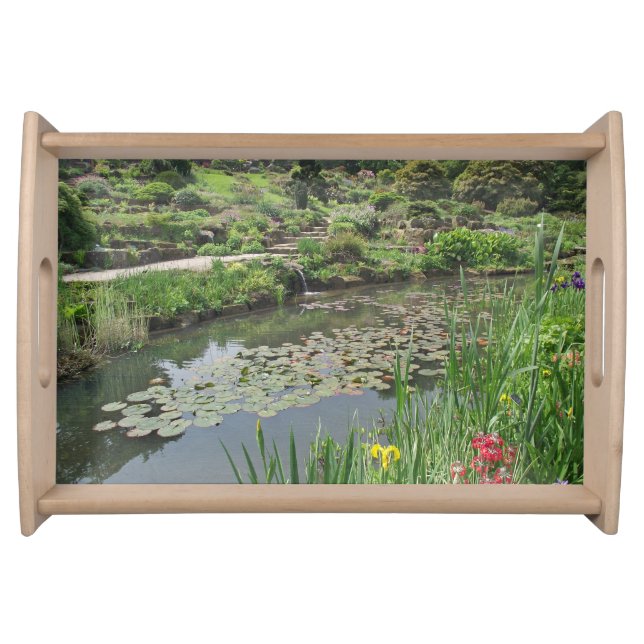 The Lily Pond at RHS Wisley Serving Tray (Front)