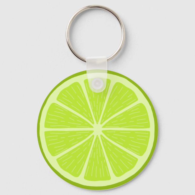 The lime slice - Citrus fruit! Keychain (Front)
