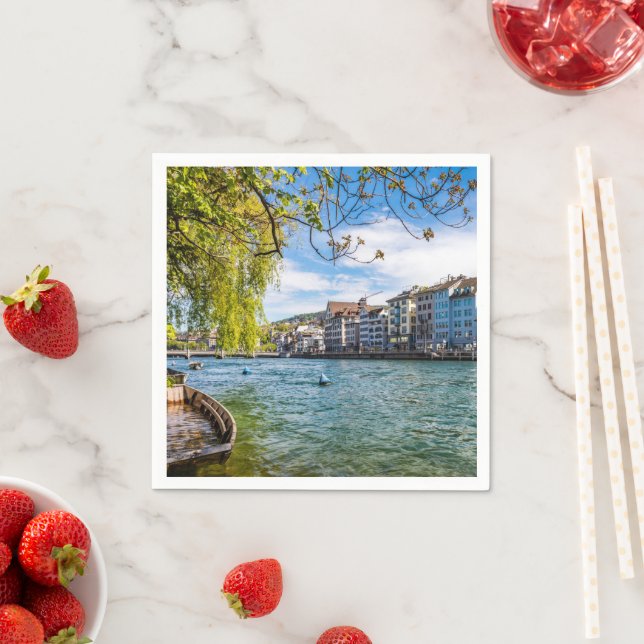 The Limmat River, Zurich Napkins (Insitu)