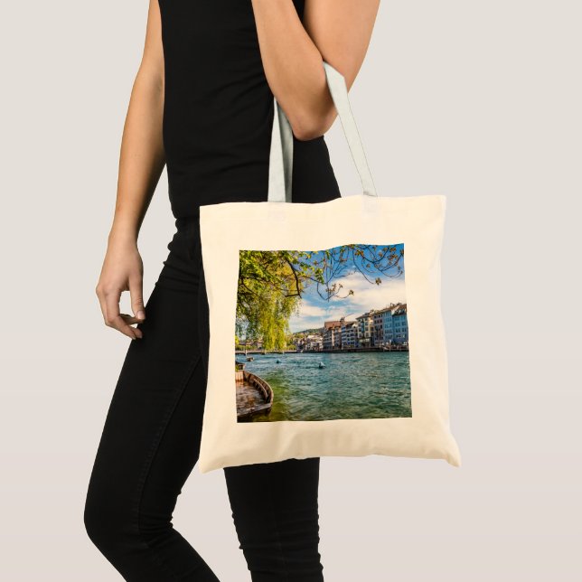 The Limmat River, Zurich Tote Bag (Front (Product))