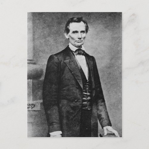 The Lincoln Cooper Union Portrait  1860 Postcard