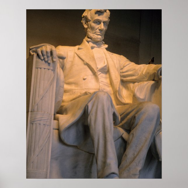 The Lincoln Memorial in Washington DC. Poster (Front)