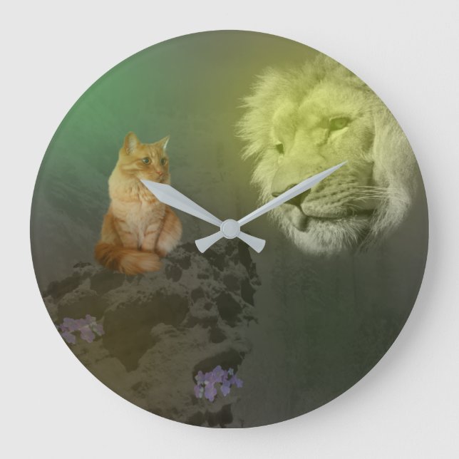 The Lion And The Cat, Wall Clock (Front)