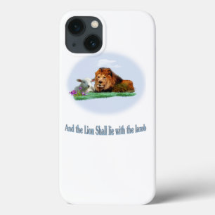 The lion and the lamb art iPhone 13 case