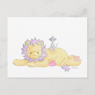 The Lion and the Meerkat Postcard