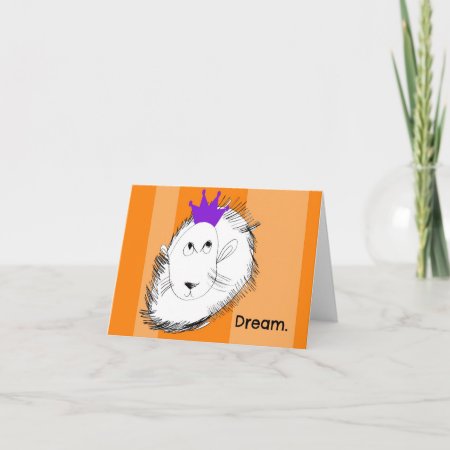 The Lion Dreams Notecard